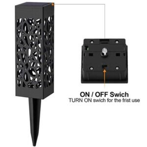 4pcs LED Solar Garden Ground Lights Sensor Light Patio Lawn Lamp IP65 Waterproof - Image 7