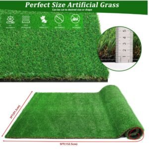Thick Realistic Fake Grass Roll Decor Patio Balcony Garden Lawn - Image 7