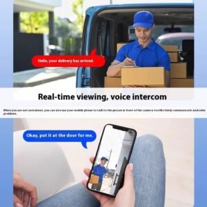 Battery Surveillance Camera Wireless Wifi Connection Mobile Phone Remote Plug-in Punch-free - Image 9