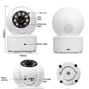 1080p Bluetooth Monitoring HD Home Dual-light Panorama Camera - Image 4