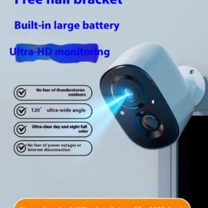 Battery Surveillance Camera Wireless Wifi Connection Mobile Phone Remote Plug-in Punch-free - Image 4