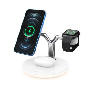 Compatible with Apple, 3 In 1 Magnetic Wireless Charger 15W Fast Charging Station For Magsafe Chargers - Image 7