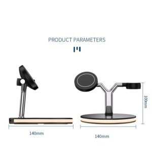 Compatible with Apple, 3 In 1 Magnetic Wireless Charger 15W Fast Charging Station For Magsafe Chargers - Image 4