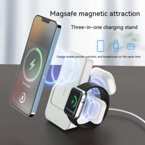 Magnetic Wireless Power Bank Mobile Phone Holder 10000 MA Three-in-one Multifunctional Charging Base - Image 3